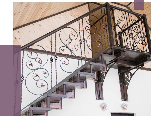 Кованые лестницы в Алапаевске от 83499 руб. под ключ