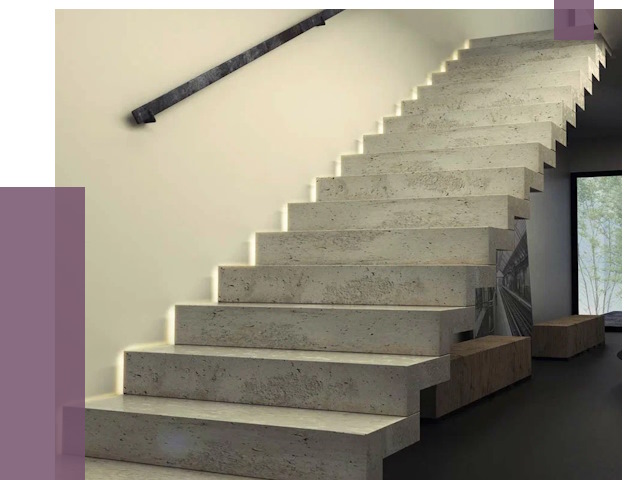 Облицовка бетонных лестниц в Алапаевске от 4817 руб/м2