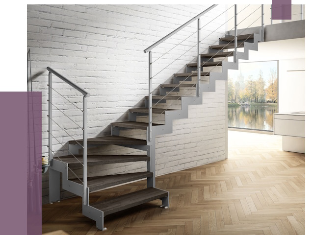 Г-образные лестницы под ключ в Алапаевске от 38806 руб. | ПРОЛЁТ-Лпв