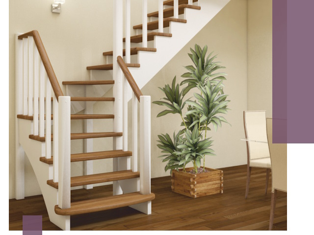 Г-образные лестницы под ключ в Алапаевске — изготовление и монтаж