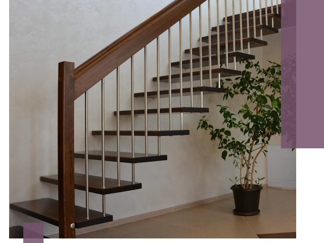 Лестницы на больцах под ключ в Алапаевске – изготовление и монтаж