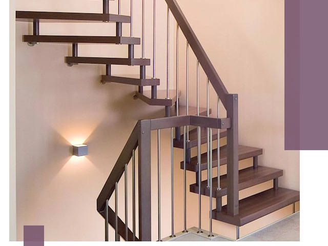 Изготовление лестниц на больцах в Алапаевске под ключ