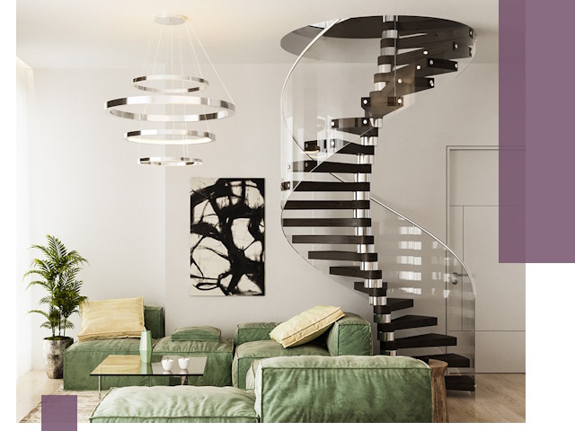 Лестницы для двухуровневой квартиры в Алапаевске — изготовление и монтаж