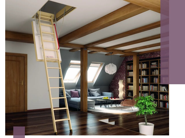 Чердачные лестницы под ключ в Алапаевске: изготовление и монтаж