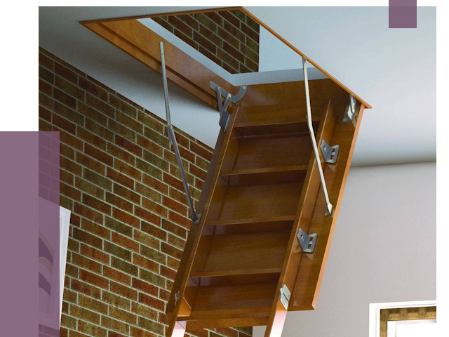 Установка чердачной лестницы в Алапаевске от 8189 руб. | ПРОЛЁТ-Лпв