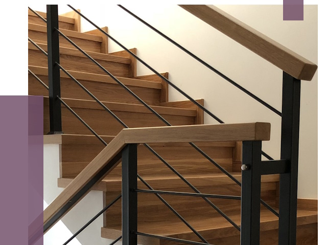 Обшивка металлической лестницы деревом в Алапаевске от 4550 руб. 