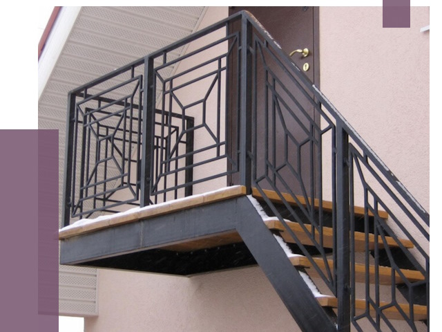 Металлические перила в Алапаевске от 4496 руб.  | ПРОЛЁТ-Лпв