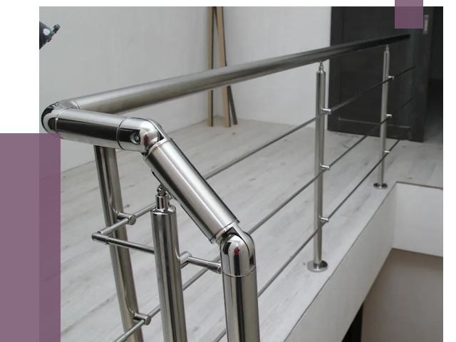 Перила из нержавеющей стали в Алапаевске от 9420 руб. под ключ | ПРОЛЁТ-Лпв