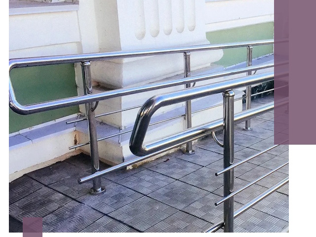 Ограждения пандусов из металла и нержавейки в Алапаевске