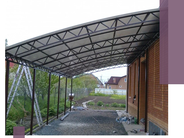 Профессиональный монтаж навесов под ключ в Алапаевске