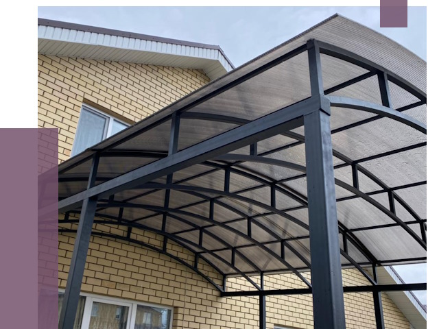 Монтаж козырьков в Алапаевске от 12043 руб. | ПРОЛЁТ-Лпв