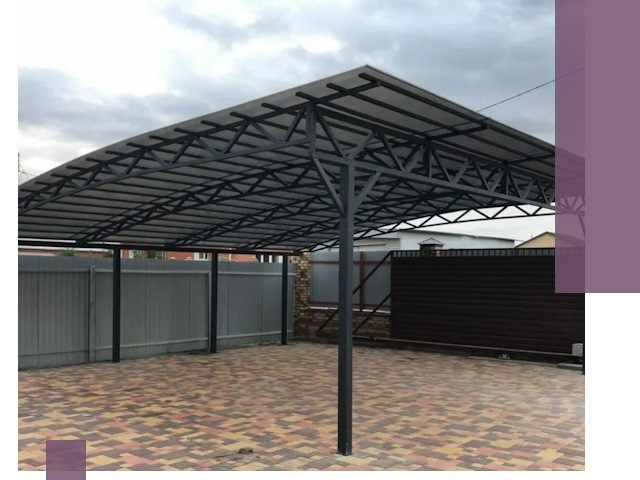 Недорогие навесы под ключ в Алапаевске — изготовление и монтаж