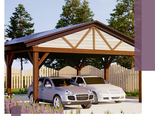 Навесы для автомобиля в Алапаевске — изготовление и монтаж