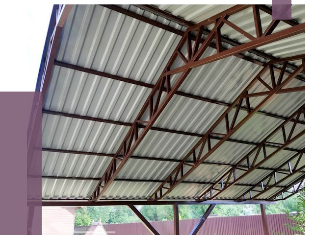 Навесы из профнастила в Алапаевске от 7708 руб. | ПРОЛЁТ-Лпв