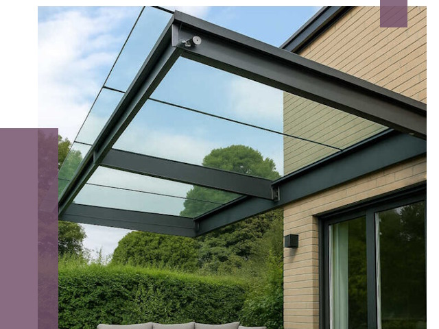 Стеклянные навесы и козырьки в Алапаевске от 12846 руб.