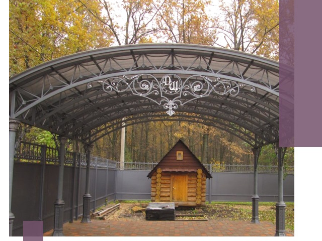 Кованые навесы премиум-класса под заказ в Алапаевске