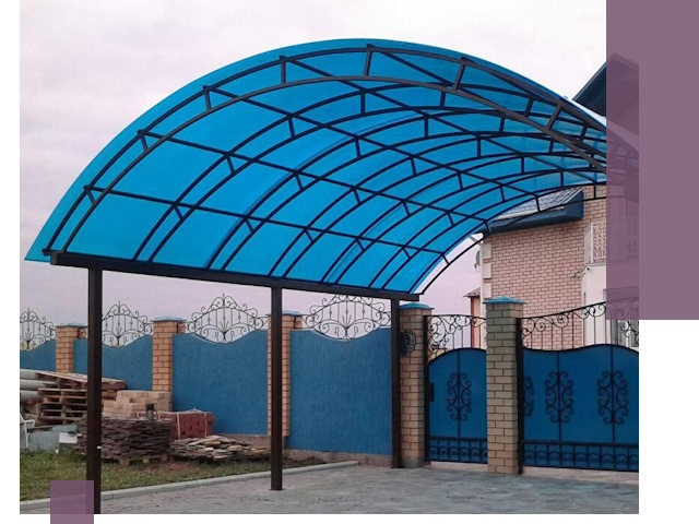 Арочные навесы под ключ в Алапаевске — изготовление и монтаж