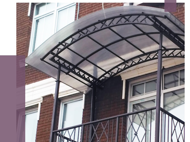 Козырьки над балконом в Алапаевске от 9046 руб.  | ПРОЛЁТ-Лпв