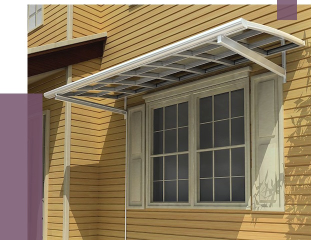 Козырьки над окнами в Алапаевске от 7975 руб. — монтаж, покупки | ПРОЛЁТ-Лпв