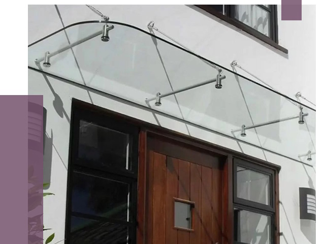 Стеклянные козырьки в Алапаевске от 19804 руб. | ПРОЛЁТ-Лпв