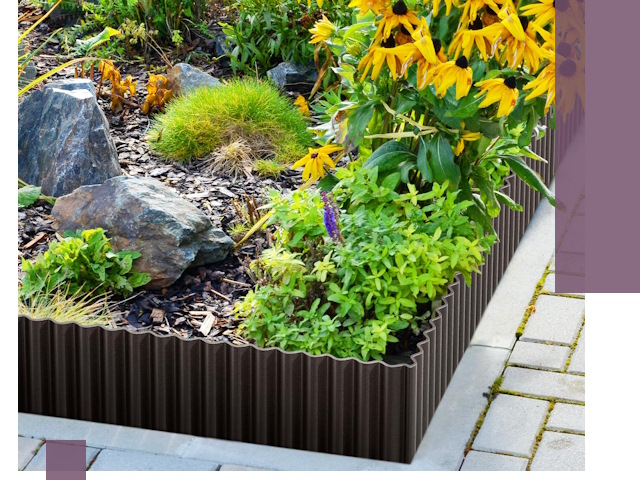 Металлические бордюры для клумб в Алапаевске — производство и монтаж